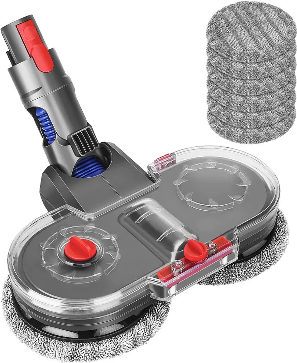 Accessoires Geschikt voor elektrische dweilmachines van Dyson V7-V11, dweilaccessoireset, inclusief 6 dweilpads en 1 borstelkop.