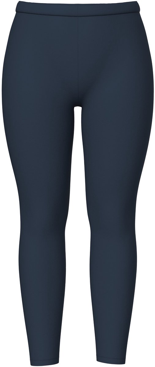Ulla Popken - Dames - Legging skinny elastische tailleband OEKO-TEX - Marine - Maat 50+