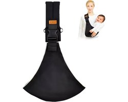 Draagzak - Zwart - Heupdrager - Baby - Kind - Draagdoek - Ergonomische Baby Sling Draagzak – Eénschouder – Comfortabel & Veilig