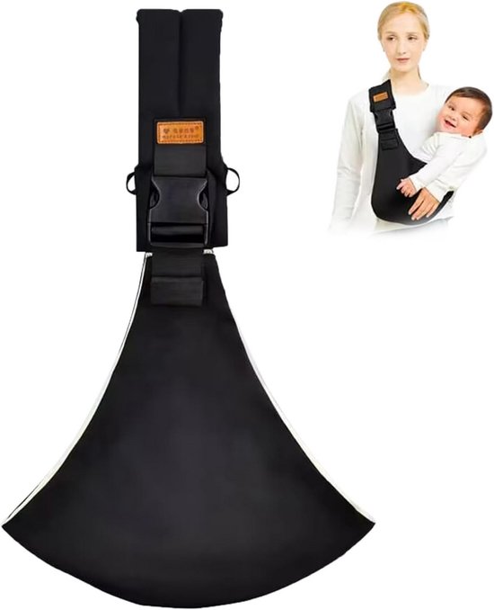 Draagzak - Zwart - Heupdrager - Baby - Kind - Draagdoek - Ergonomische Baby Sling Draagzak – Eénschouder – Comfortabel & Veilig