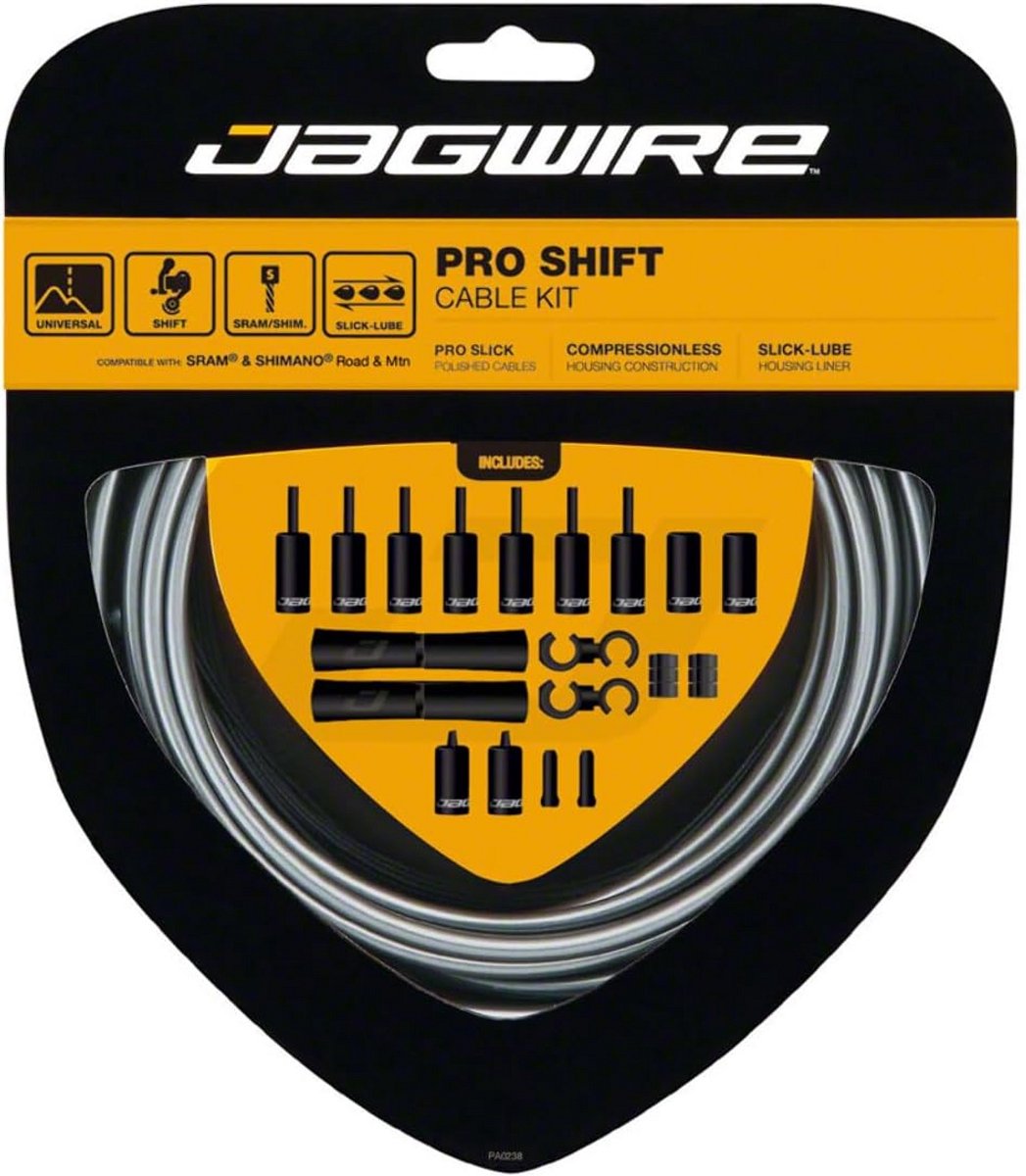 Kabel en Mantelset Fiets Upgrade voor Racefiets en Mountainbike - IJsgrijs