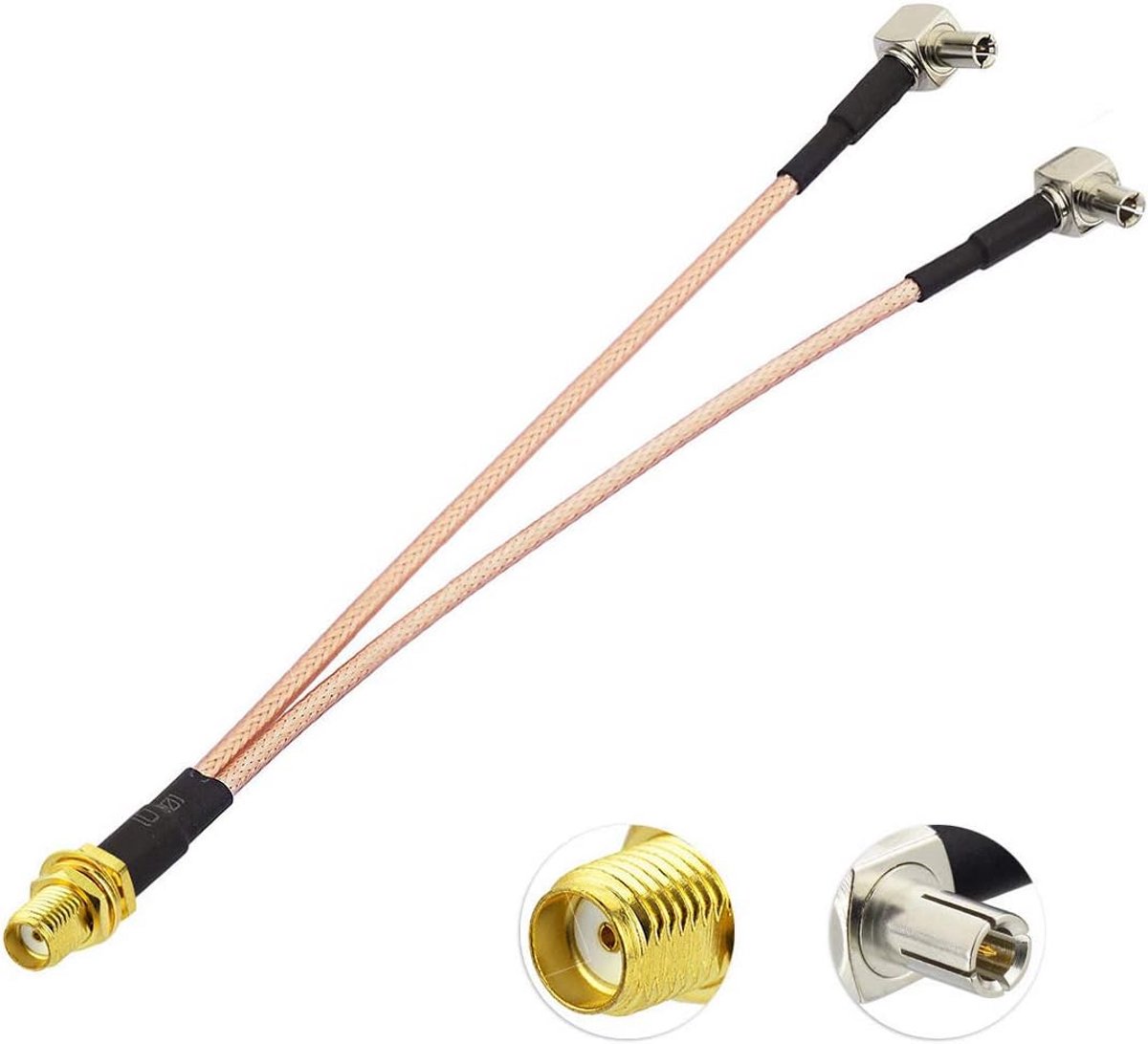 4G LTE Mobiele Hotspot Antenne Adapterkabel SMA naar Dual TS9 voor Jetpack WiFi Routers