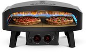 Cozze® 24” Pizza oven op Gas – Black Edition – Extra Groot – Dubbele Pizzasteen – Met Deur – Tot 600°C – Ø60 cm