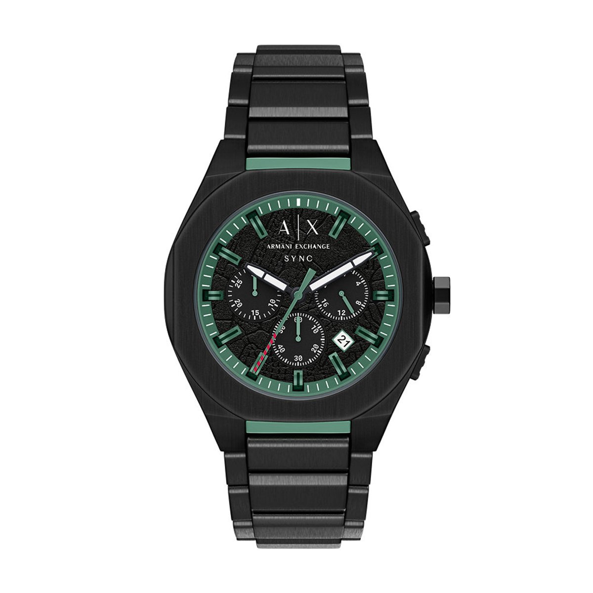 Armani Exchange AX4294 Mannen Horloge 44 mm - Zwart