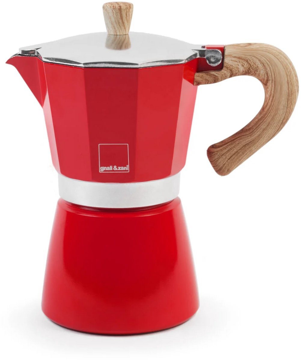Gnali & Zani Venezia – Espressomaker Rood – 6 Kopjes