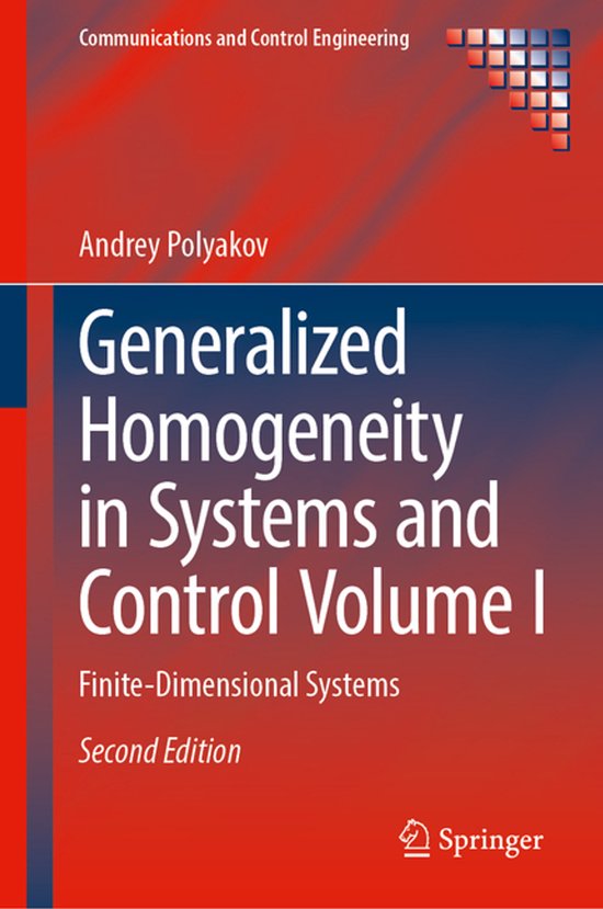 Communications and Control Engineering- Generalized Homogene ... - cover