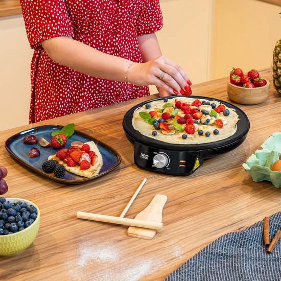 Teesa TSA3235 - Teesa pannenkoekenmaker - 1200W - 30cm Ø - Eenvoudige temperatuurregeling - Anti aanbaklaag - Opbergruimte voor de snoer - Antislipvoetjes - Overhittingsbeveiliging — afbeelding 5