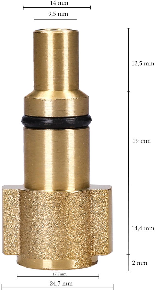 Sillar Spuitlans met 5 Spuitdoppen voor Hogedrukreiniger – Geschikt voor Parkside & Lavor – Bayonet Aansluiting – 1 Set – foto 7