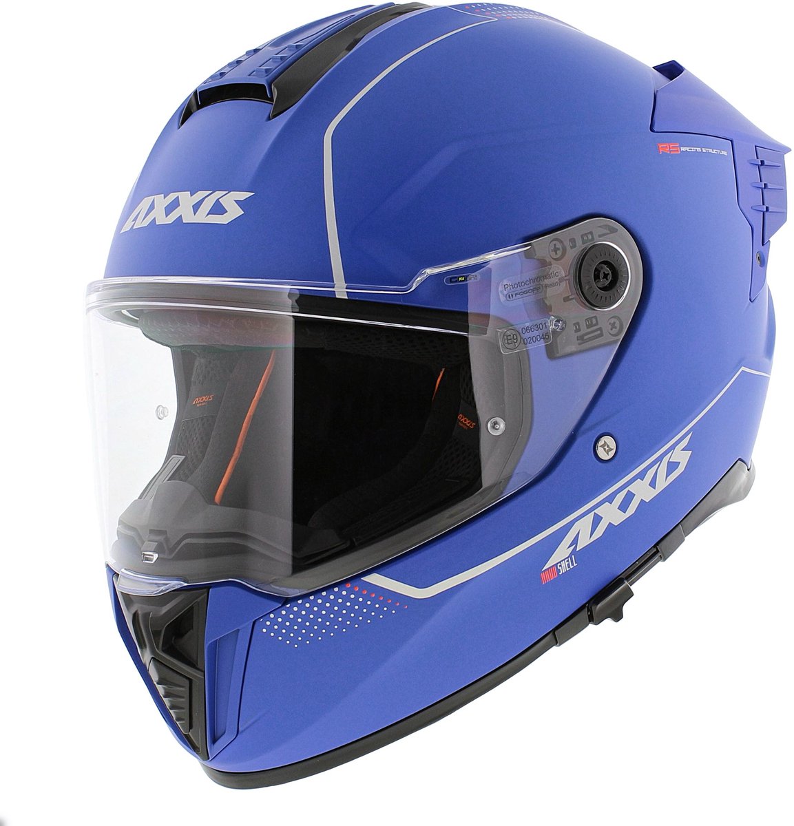Axxis Hawk SV Evo Integraal helm solid mat blauw M