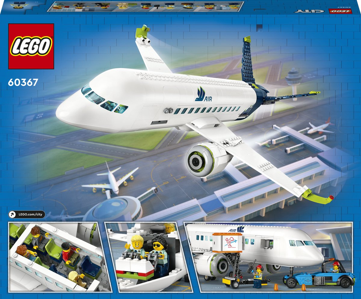 LEGO City Passagiersvliegtuig Vliegtuig Speelgoed Set - 60367 — afbeelding 24