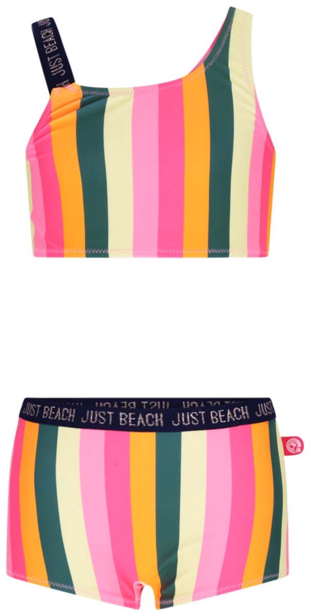 Just Beach J601-5014 Meisjes Bikini Multi stripe Maat 110-116