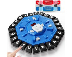 Interactief Woordspel met Digitaal Display - Blauw - Elektronisch Bordspel - 2 Spelmodi & 220 Catego