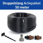 Druppelslang 50 meter – Complete Set met Koppelingen & Grondpennen – Vervelde