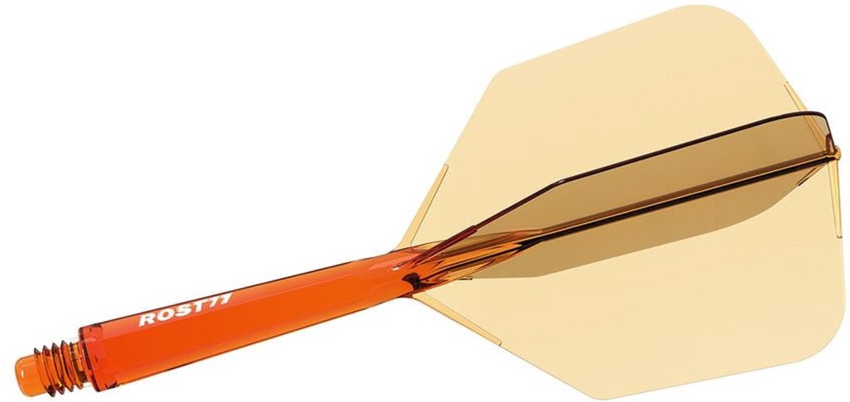 Cuesoul ROST 77 Transparent Orange Big Wing - Dart Flights