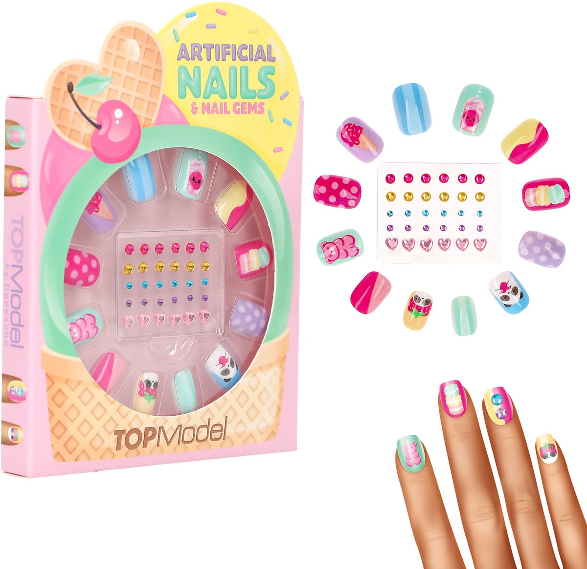 Depesche - TOPModel kunstnagels met glittersteentjes