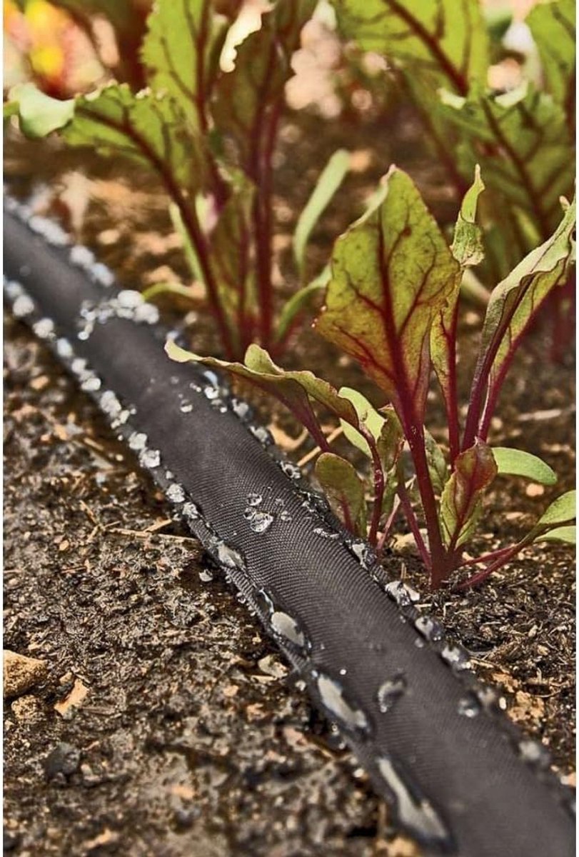 Lekslang 15 Meter voor Slimme Tuinirrigatie - Waterdoorlatende Bevloeiingsslang