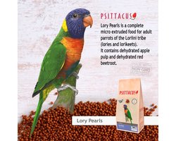 Psittacus - Lori Pearls - pellets - Vogelvoeding - Volledigvoer - lory pellet