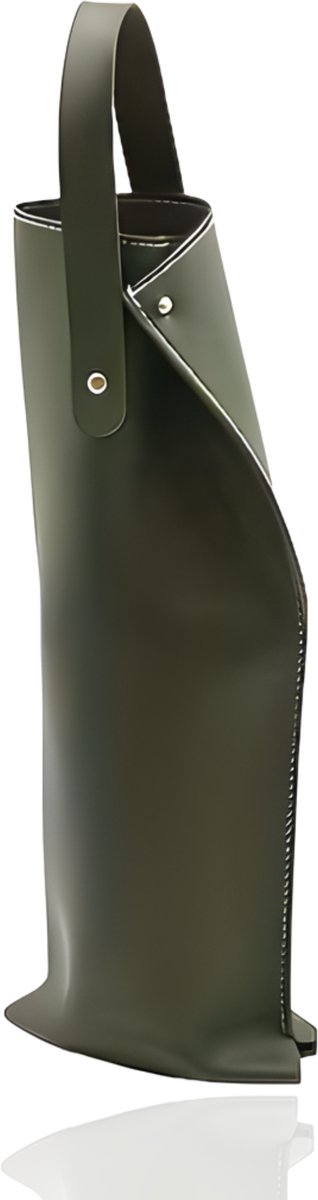 Mémoire® VinoPorta Olijf Groen - Luxe Wijntas & Wijndrager - Stijlvolle Wijngeschenkverpakking voor 1 Fles - Wijncadeauverpakking - Draagtas Wijn - Herbruikbaar, Duurzaam & Elegant Design - Perfect voor Cadeaus, Feestjes & Speciale Gelegenheden