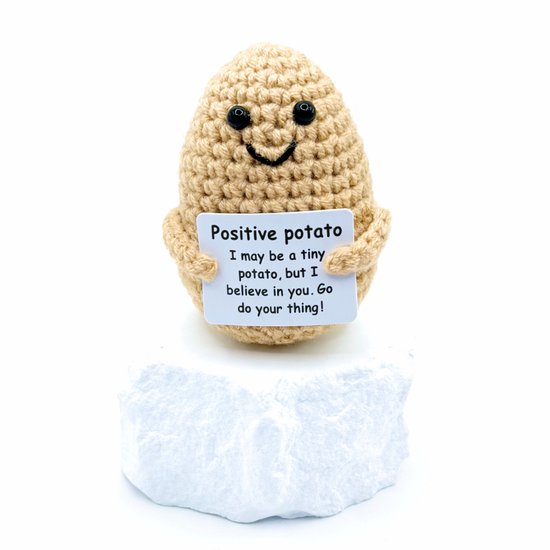 Positive Potato Pocket Hug, grappige positieve aardappel Positive Potato Pocket Hug, grappige positieve aardappel