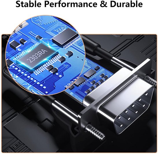 Adapter Usb Naar R232 USB naar RS232 Seriële Adapter Kabel met DB9 Connector | bol