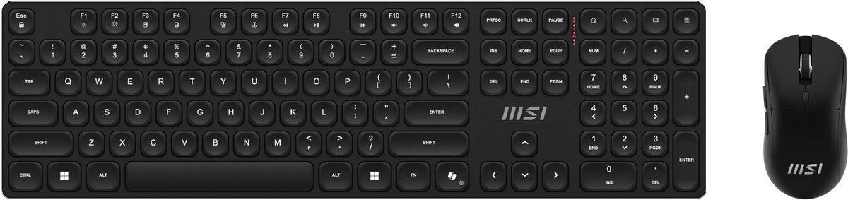 MSI Forge K210 Wireless Combo - Toetsenbord en Muis - Qwerty - Zwart