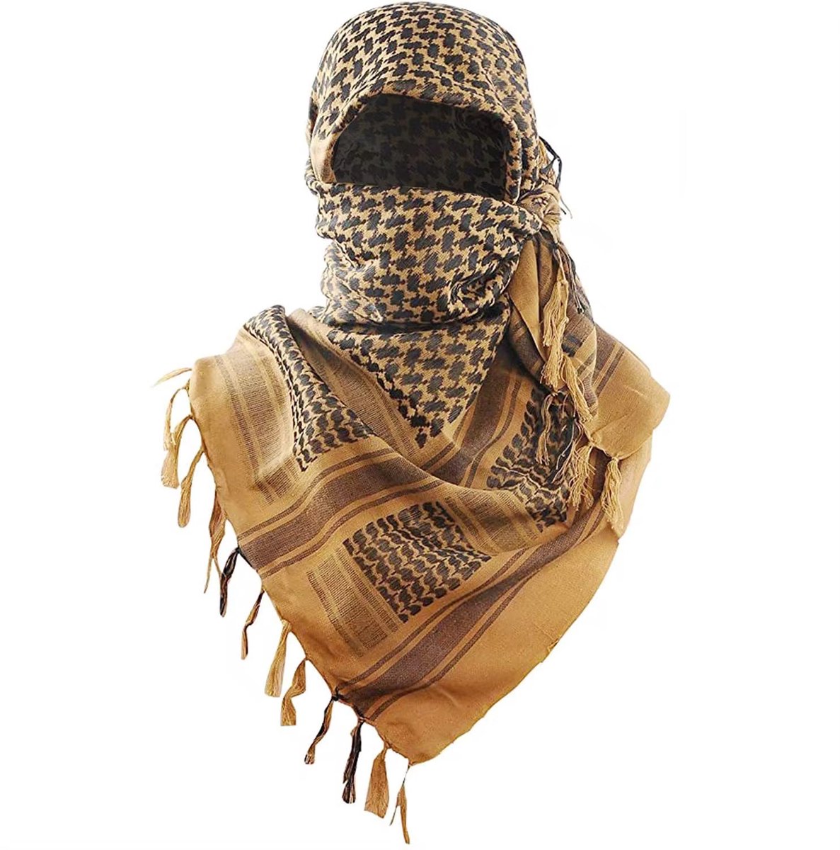 Arabische Shemagh Sjaal – Keffiyeh / Kafiya – Arafat PLO Stijl – Woestijn Sjaal – Unisex – Desert Camo
