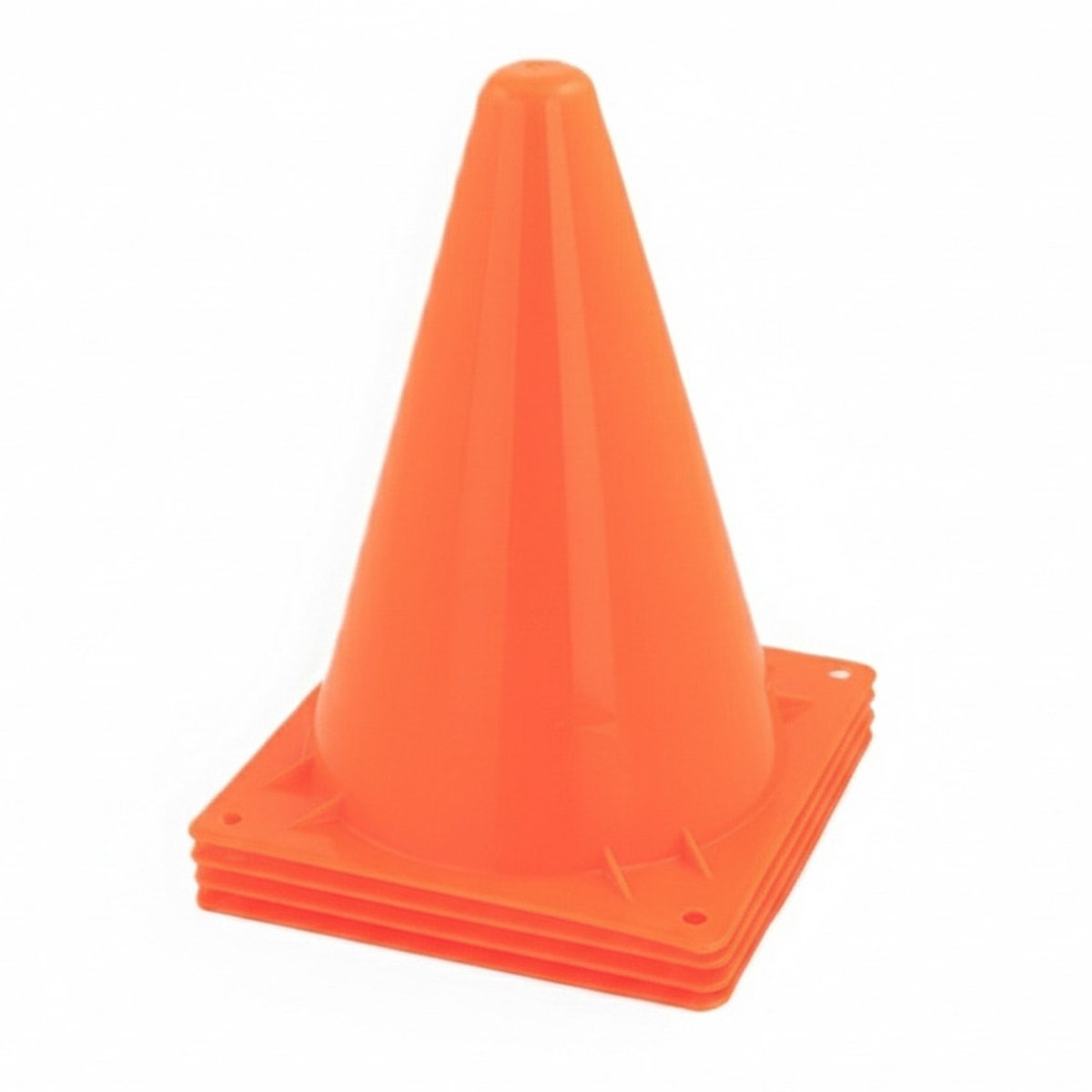Jonotoys Sport/voetbal training pionnen - Set van 4x st - oranje - 20 cm - Sport - Veldsporten - Training pion/kegel/accessoire