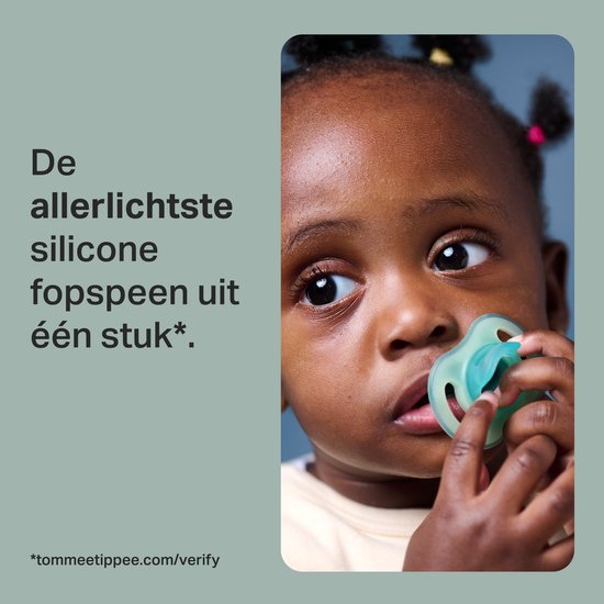 Tommee Tippee Ultra-light StayPut Night fopspenen - 6-18 maanden - set van 2 - glow in the dark fopspeen uit één stuk van Merkloos — afbeelding 5