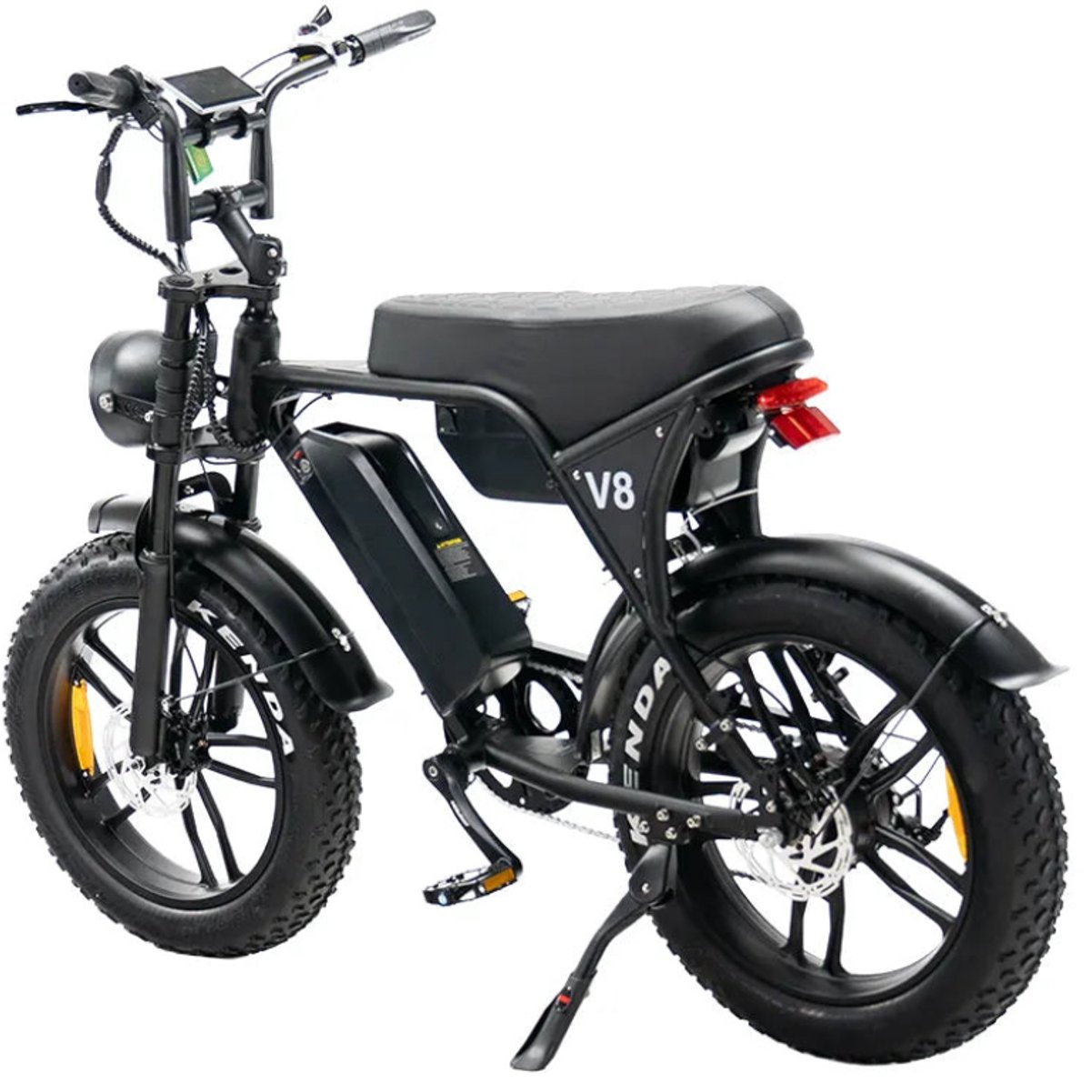 OUXI V8 Max Fatbike - dubbele accu - 120 km actieradius - 20 inch - zwart - afbeelding 2