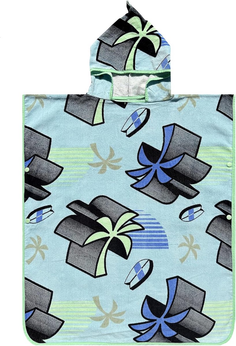 Kinder Poncho Handdoek met Capuchon Katoen voor Meisjes en Jongens