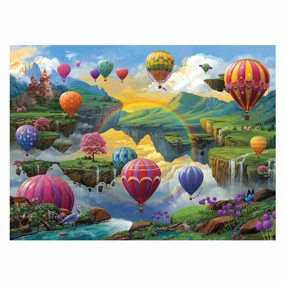 Ravensburger Legpuzzel - Air Balloon Valley - 500 Stukjes — afbeelding 4