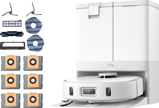 eufy X10 Pro Omni Robotstofzuiger Wit 8000 Pa met Dweil