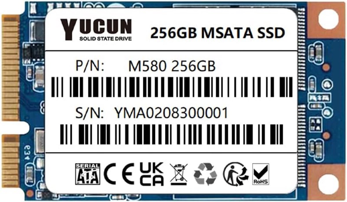 Interne SSD 256GB mSATA III - Snelle Solid State Drive voor Laptop en PC