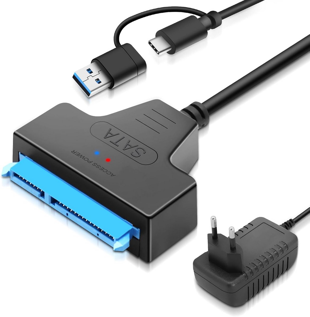 SATA naar USB Adapter voor 2.5 en 3.5 inch SSD/HDD