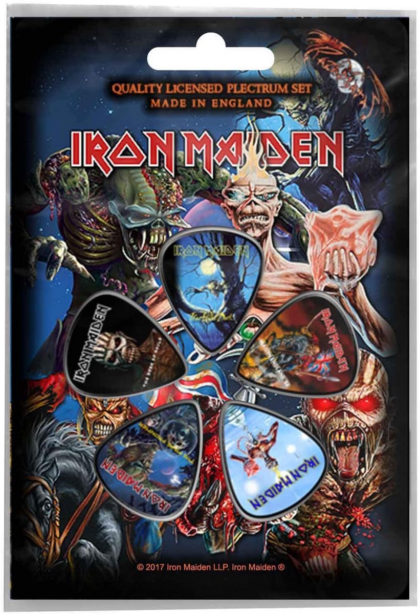 Plectrum Set van 5 Stuks voor Gitaar - Album Artwork Collectie - 1mm Nylon