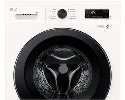 LG F4X1009NWK wasmachine 9 kg met Inverter Direct Drive voor stiller, duurzamer wassen - Spa Steam™ verwijdert allergenen en verzorgt stoffen - 6 Motion voor optimale bewegingen - Energieklasse A.
