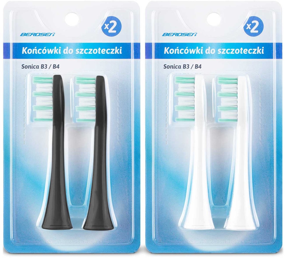 Berdsen B3/B4 Opzetborstels voor Sonische Tandenborstel – 4 stuks