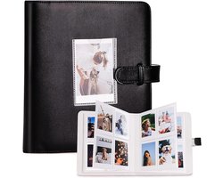 Fotoalbum - 1 Stuks - Er Passen 272 Foto's in - Foto-Opberger - Fotoboek - Mini Album - Zakfotoalbum - Fotoboek - Memo - Fotoboek Plakboek - Accessoires - Geschikt Voor Fujifilm Instax En Polaroid - Zwart