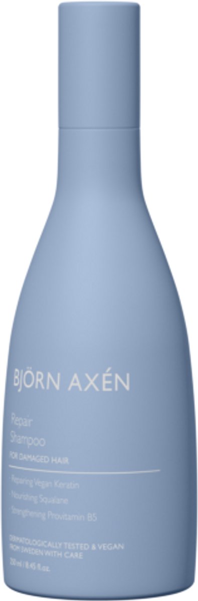 Björn Axén Repair Shampoo 250 ml – Intensief Herstellende Shampoo Voor Beschadigd, Droog & Gevoelig Haar – Versterkt, Repareert & Hydrateert Met Peptiden & Voedend Complex – Zachte Glans & Gezond Uitziend Haar – Vegan & Dermatologisch Getest