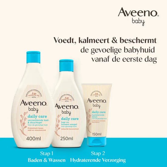 Aveeno® Baby Daily Care Verzachtende Bad- & Douchegel 400ml van Merkloos — afbeelding 2