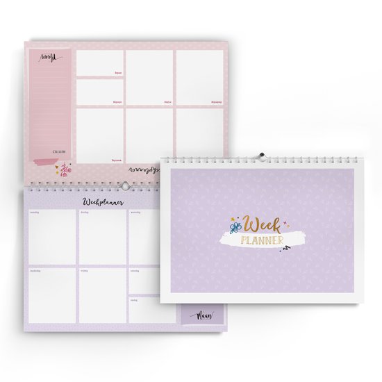 YHH Datumvrije navulverpakking voor weekplanner A5-formaat - organizer met to-do-lijst en