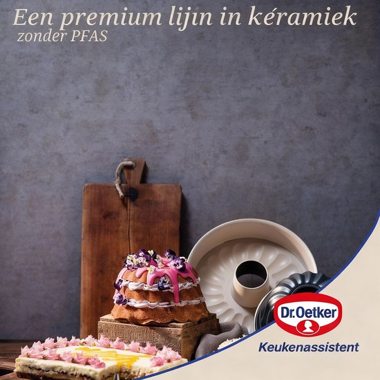 Dr. Oetker Classic Springvorm, diameter 28 cm, van hoogwaardig plaatstaal met PFAS-vrije antiaanbaklaag, hittebestendig tot 230 °C, Made in Germany
