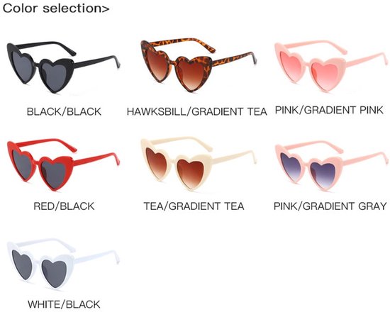 Bril hartjesvorm - Zonnebril - Heart shaped sunglasses - Carnaval - Verkleedkleding - Party glasses - Feestbril - Grappige/gekke bril - Geel - Jonyx — afbeelding 4