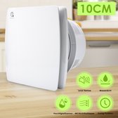 Badkamerventilator Ø 100 mm Silent met vochtsensor en timer wit
