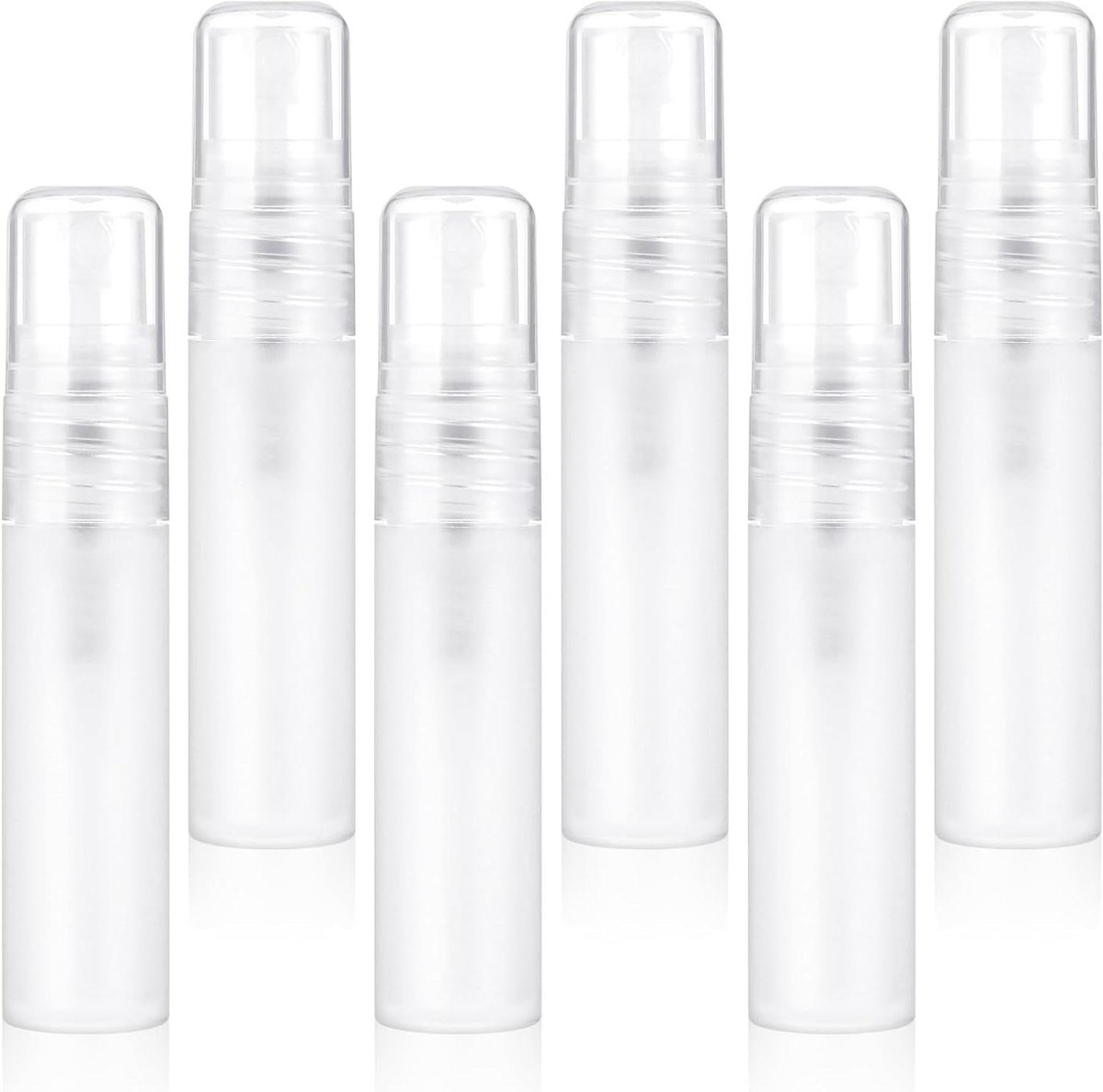6 stuks mini-spuitflessen, 5 ml transparant navulbaar parfumverstuiver set voor reizen buiten en kantoor