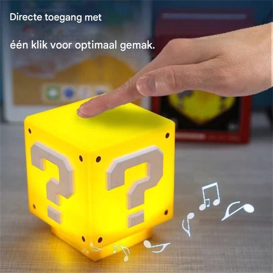 Ynkkvre -LED Dobbelsteen Nachtlamp - Game Nachtlampje voor Kinderkamer & Speelkamer - USB Voeding van Ynkkvre — afbeelding 5
