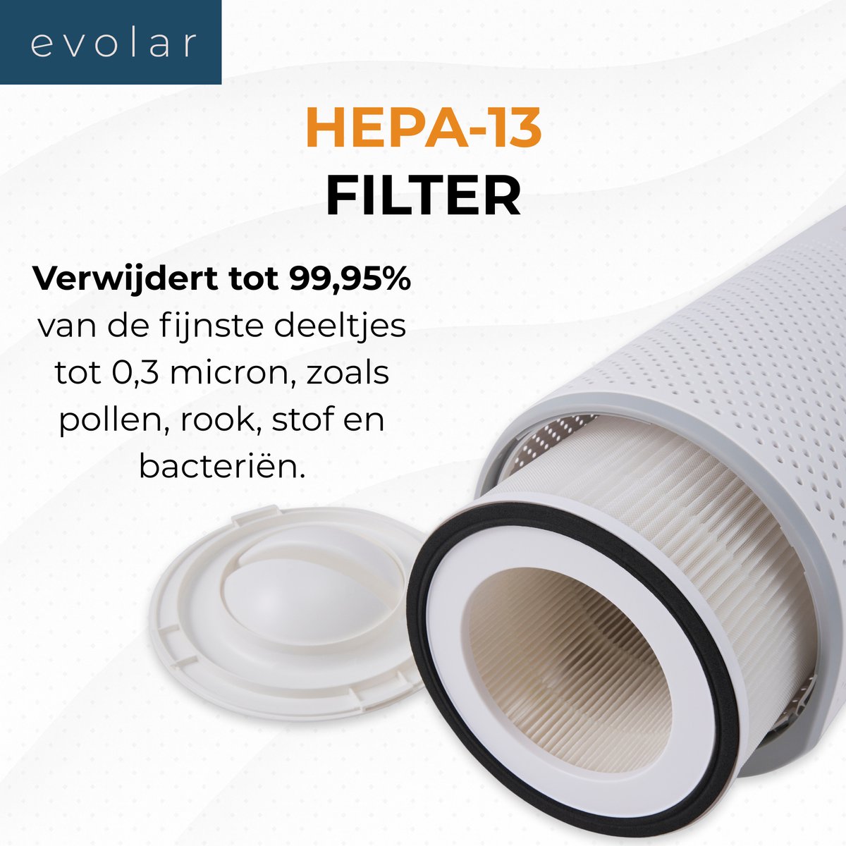 Evolar Luchtreiniger met 2x HEPA 13 Filter - CADR: 200m3/h - Air Purifier - Slaapmodus - Luchtkwaliteit Indicator - Pure4 — afbeelding 3