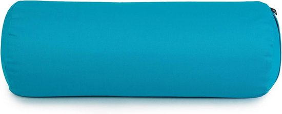 Ronde Yoga Bolster Kussen met Biologische Boekweitdoppen - Wasbare Katoenen Hoes — afbeelding 5