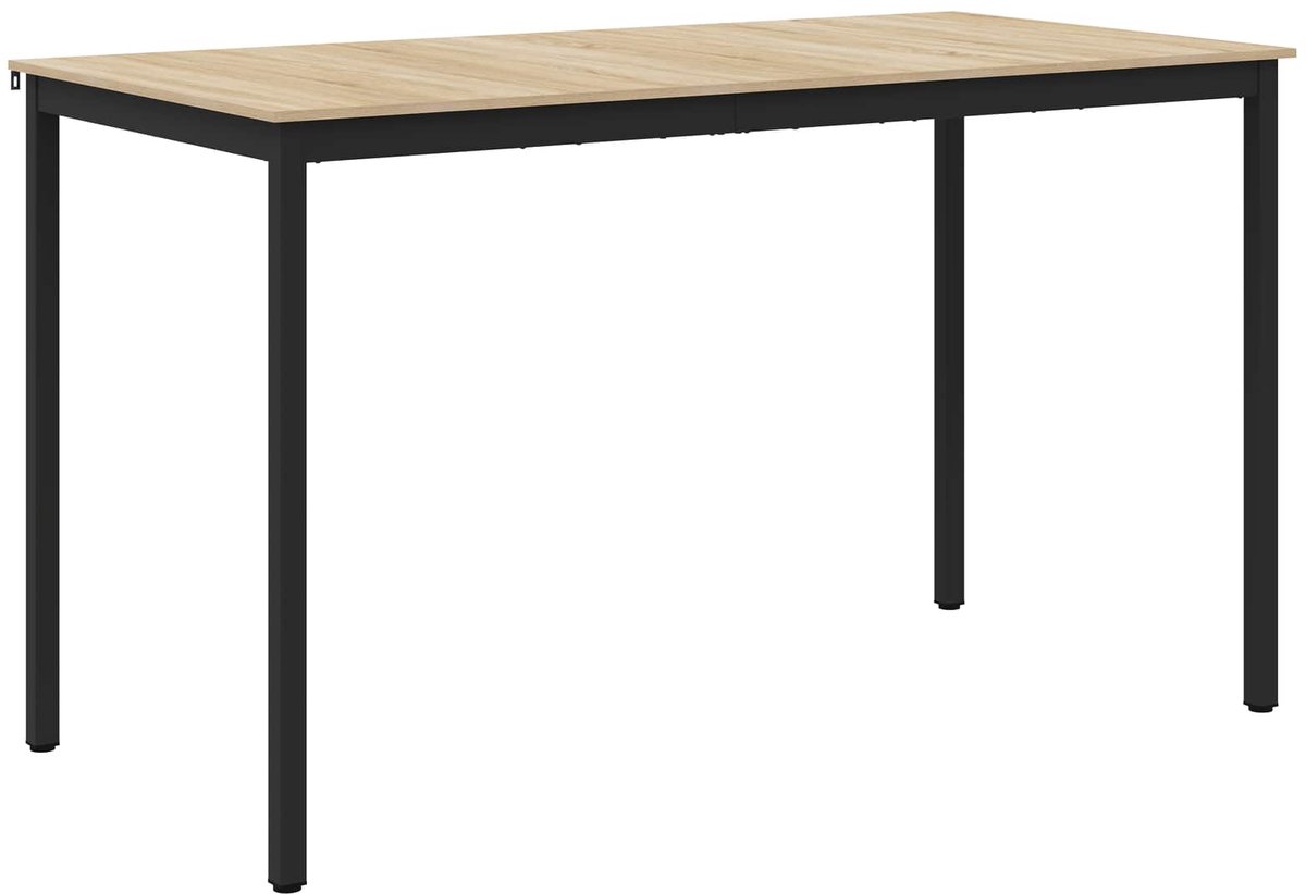 vidaXL Staande - Bartafel - Bewerkt - hout - Rechthoekig Sonoma eiken