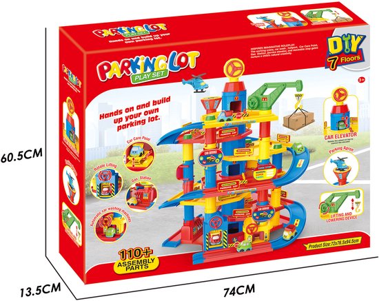 Garage en bois pour enfants Contiloop - Scratch | Poisson d'Avril Garage en bois pour enfants Contiloop - Scratch | Poisson d'Avril